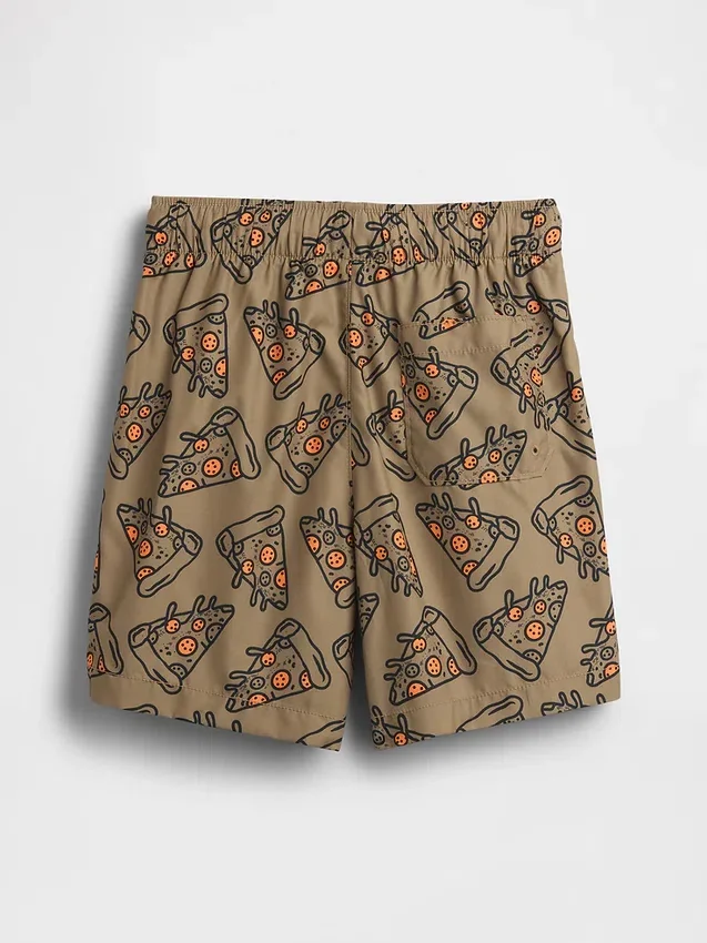 Costume da bagno da bambino da 5" in tessuto riciclato