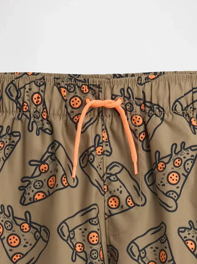 Costume da bagno da bambino da 5" in tessuto riciclato