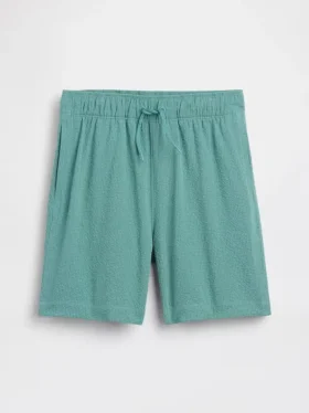 Costume da bagno da bambino in seersucker da 5"