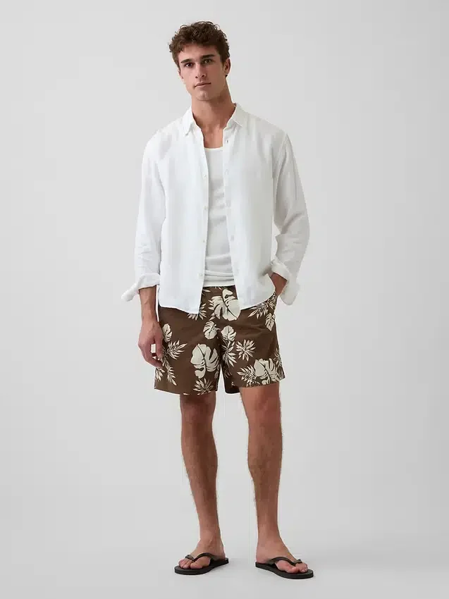Costume da bagno dal taglio morbido da 6"