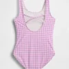 Costume da bagno tutina per bambini con spalline incrociate sulla schiena