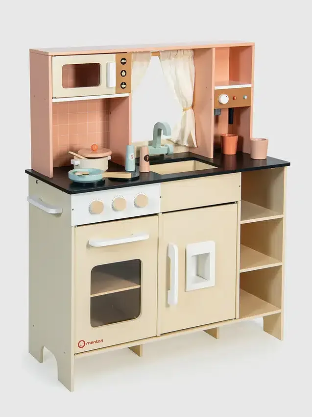 Cucina da gioco color crema