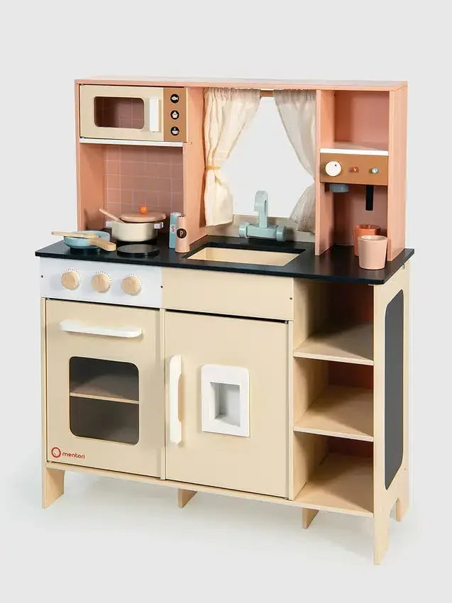 Cucina da gioco color crema
