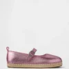 Espadrillas Mary Jane metallizzate per bambini