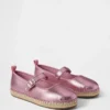 Espadrillas Mary Jane metallizzate per bambini