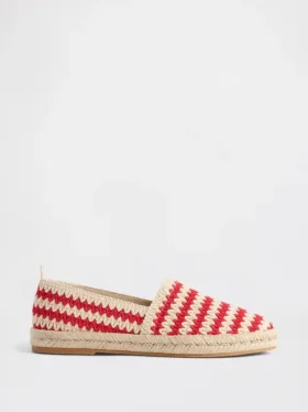Espadrillas piatte all’uncinetto