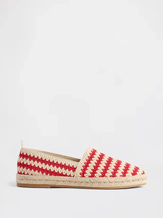 Espadrillas piatte all’uncinetto