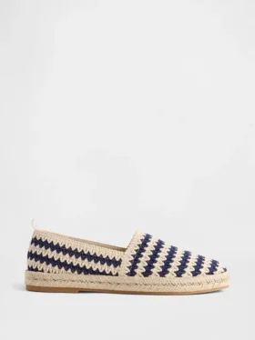 Espadrillas piatte all’uncinetto