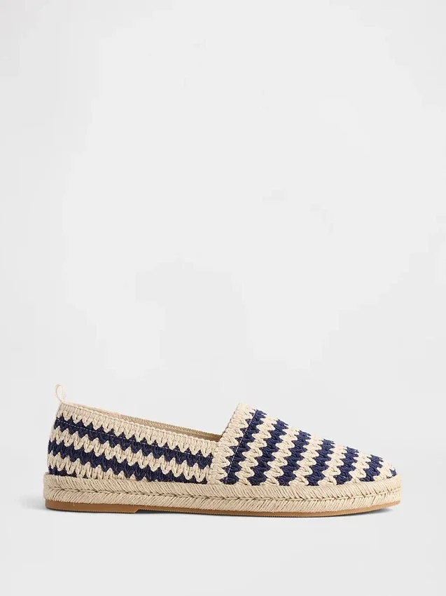 Espadrillas piatte all’uncinetto