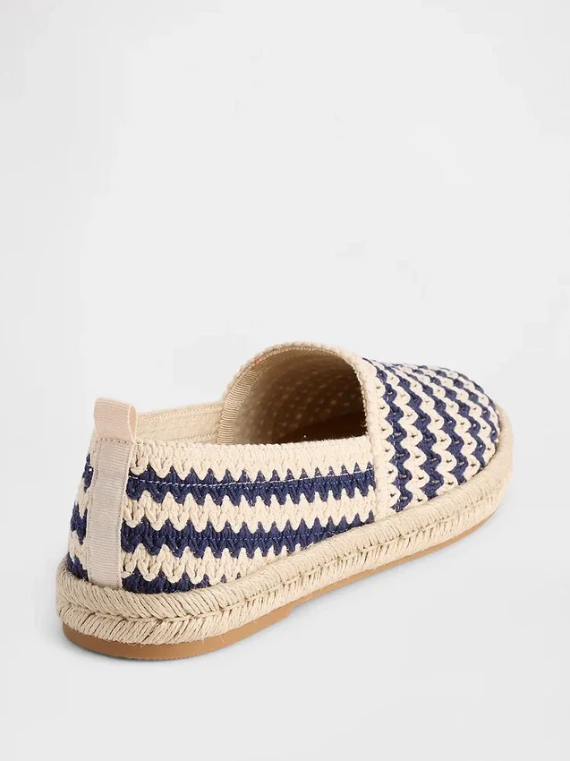 Espadrillas piatte all’uncinetto