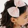 Fascia per capelli con fiocco in tulle a motivi floreali delicati “Sweet Wink”