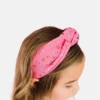 Fascia per capelli Sweet Wink con strass color lampone
