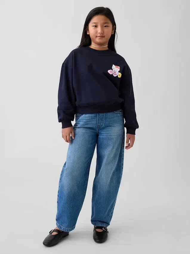 Felpa a maniche dolman Vintagesoft per bambini