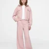 Felpa con cappuccio corta da bambino in Vintagesoft con zip