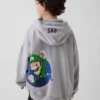 Felpa con cappuccio da bambino Super Mario Vintagesoft dal taglio morbido