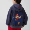 Felpa con cappuccio da bambino Super Mario Vintagesoft dal taglio morbido