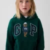 Felpa con cappuccio da bambino Vintagesoft dal taglio ampio con logo Brannan Bear