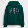 Felpa con cappuccio da bambino Vintagesoft dal taglio ampio con logo Brannan Bear