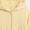 Felpa con cappuccio da bambino Vintagesoft dalla vestibilità comoda con bordi in pizzo e zip