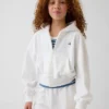 Felpa con cappuccio e zip a Vintagesoft in felpa a coste per bambini