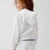 Felpa con cappuccio e zip a Vintagesoft in felpa a coste per bambini