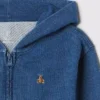 Felpa con cappuccio e zip dal taglio comodo Vintagesoft per Neonato & Bebè