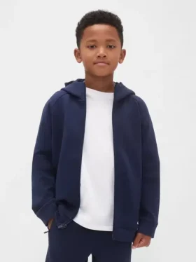 Felpa con cappuccio e zip GapFit Tech ad asciugatura rapida per bambini