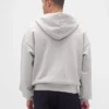 Felpa con cappuccio e zip in felpa francese extra pesante per adulti