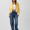 Felpa con cappuccio e zip in felpa Vintagesoft