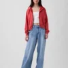Felpa con cappuccio e zip in felpa Vintagesoft