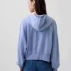 Felpa con cappuccio e zip in felpa Vintagesoft