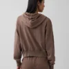 Felpa con cappuccio e zip in felpa Vintagesoft