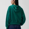 Felpa con cappuccio e zip in felpa Vintagesoft