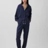Felpa con cappuccio e zip in felpa Vintagesoft