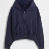 Felpa con cappuccio e zip in felpa Vintagesoft