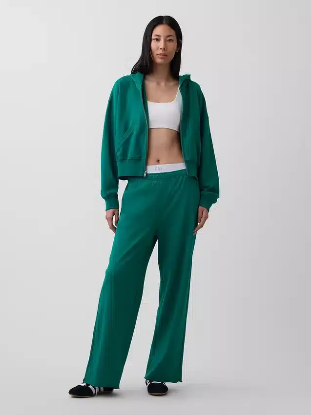 Felpa con cappuccio e zip in felpa Vintagesoft