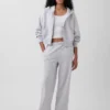 Felpa con cappuccio e zip in felpa Vintagesoft