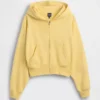 Felpa con cappuccio e zip in felpa Vintagesoft