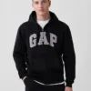 Felpa con cappuccio e zip per adulti Vintagesoft Arch Logo