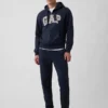 Felpa con cappuccio e zip per adulti Vintagesoft Arch Logo