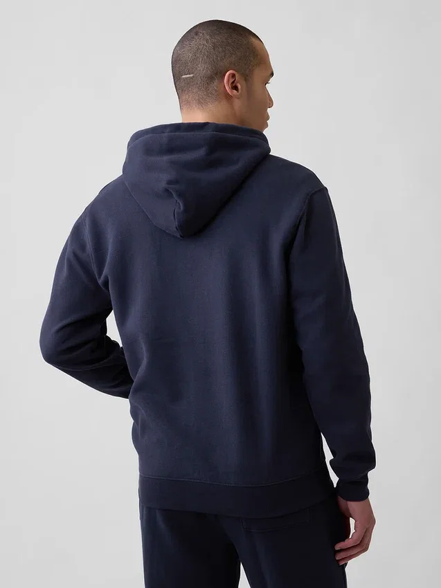 Felpa con cappuccio e zip per adulti Vintagesoft Arch Logo