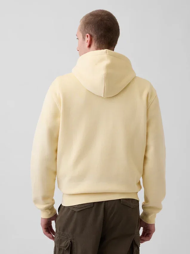 Felpa con cappuccio e zip per adulti Vintagesoft Arch Logo