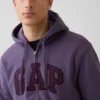 Felpa con cappuccio e zip per adulti Vintagesoft Arch Logo