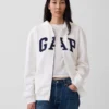 Felpa con cappuccio e zip per adulti Vintagesoft Arch Logo