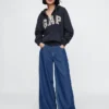 Felpa con cappuccio e zip per adulti Vintagesoft Arch Logo