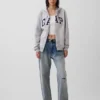 Felpa con cappuccio e zip per adulti Vintagesoft Arch Logo