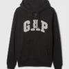 Felpa con cappuccio e zip per adulti Vintagesoft Arch Logo