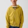Felpa con cappuccio e zip per bambini Vintagesoft dal taglio comodo