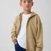 Felpa con cappuccio e zip per bambini Vintagesoft dal taglio comodo