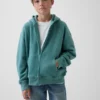 Felpa con cappuccio e zip per bambini Vintagesoft dal taglio comodo